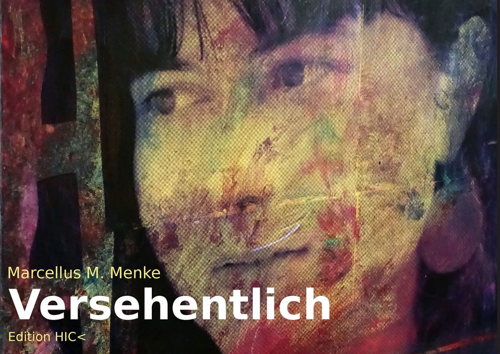 Marcellus M. Menke: Betrayed Generation. Rasterfolie und Acryl auf Leinwand, Photographie mit gesetztem Text. m4art screenBook, Köln und Siegen 2016, Seite 1