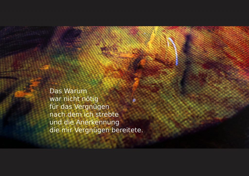 Marcellus M. Menke: Betrayed Generation. Rasterfolie und Acryl auf Leinwand, Photographie mit gesetztem Text. m4art screenBook, Köln und Siegen 2016, Seite 13